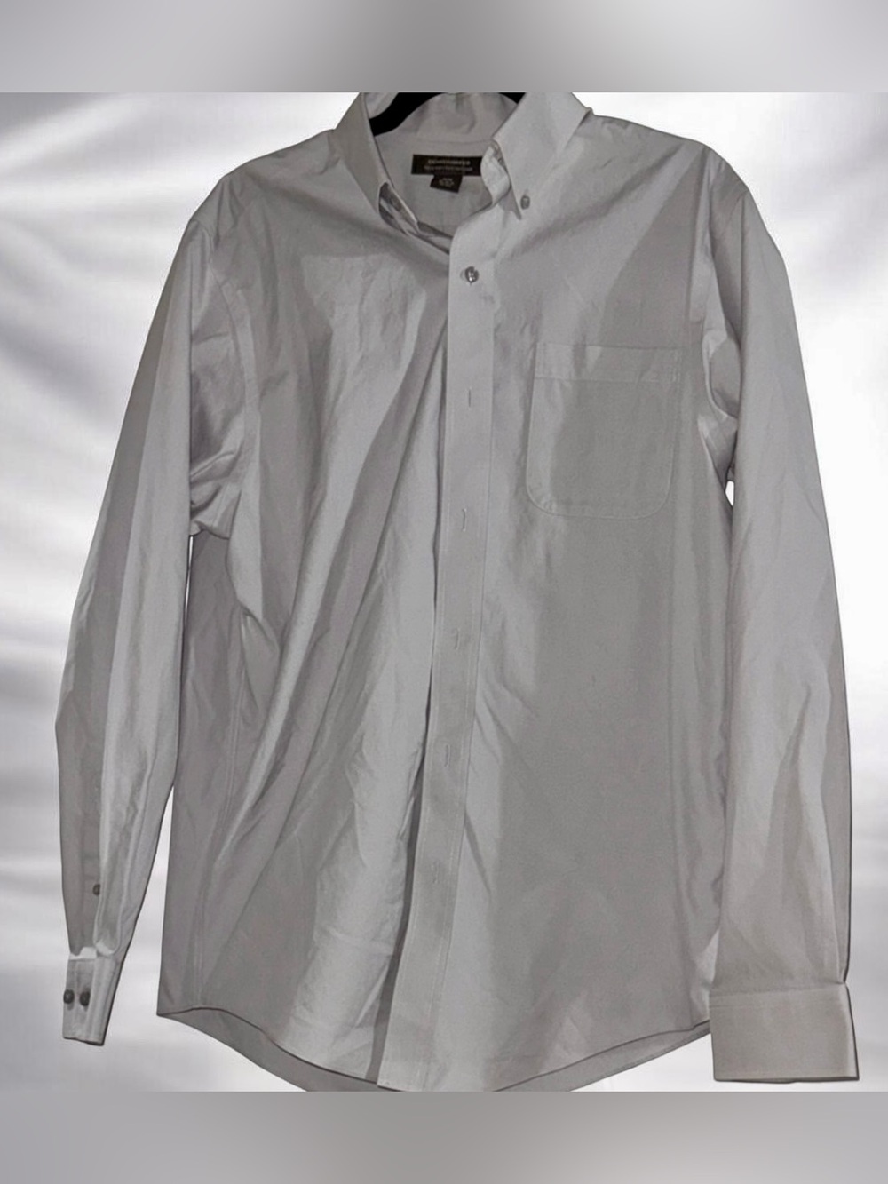 Denver Hayes White Button-Down Lightweight Shirt Jacket Size Medium